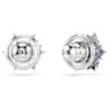 Boucles d’oreilles Magic Stud « Flocon de neige », bleues, plaquées rhodium