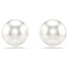 Boucles d’oreilles Matrix à perles de cristal, blanches, plaquées rhodium Boucles d’oreilles Matrix à perles de cristal, blanches, plaquées rhodium