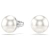 Boucles d’oreilles Matrix à perles de cristal, blanches, plaquées rhodium Boucles d’oreilles Matrix à perles de cristal, blanches, plaquées rhodium
