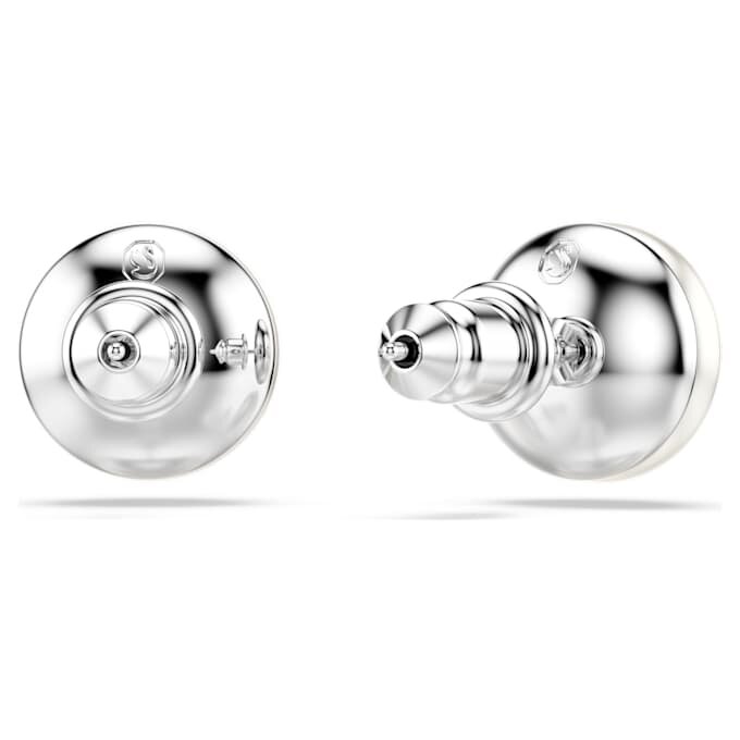 Boucles d’oreilles Matrix à perles de cristal, blanches, plaquées rhodium Boucles d’oreilles Matrix à perles de cristal, blanches, plaquées rhodium
