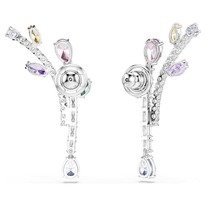 Boucles d’oreilles pendantes Ariana Grande X Swarovski, tailles variées, multicolores, plaquées rhodium Boucles d’oreilles pendantes Ariana Grande X Swarovski, tailles variées, multicolores, plaquées rhodium