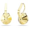 Boucles d’oreilles pendantes Bella V, taille ronde, vertes, plaquées or Boucles d’oreilles pendantes Bella V, taille ronde, vertes, plaquées or