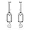 Boucles d’oreilles pendantes Constella, taille ronde, blanches, plaquées rhodium Boucles d’oreilles pendantes Constella, taille ronde, blanches, plaquées rhodium