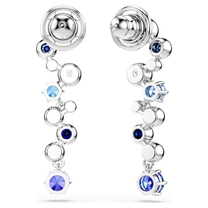 Boucles d’oreilles pendantes Constella, tailles variées, bleues, plaquées rhodium Boucles d’oreilles pendantes Constella, tailles variées, bleues, plaquées rhodium