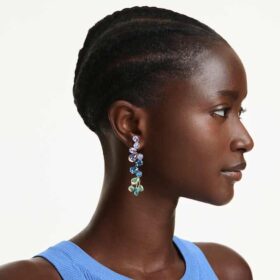 Boucles d’oreilles pendantes Gema, tailles variées, style lustre, longues, multicolores, plaquées or Boucles d’oreilles pendantes Gema, tailles variées, style lustre, longues, multicolores, plaquées or