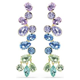 Boucles d’oreilles pendantes Gema, tailles variées, style lustre, longues, multicolores, plaquées or Boucles d’oreilles pendantes Gema, tailles variées, style lustre, longues, multicolores, plaquées or
