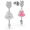 Boucles d’oreilles pendantes Idyllia, tailles variées, cœur transpercé d’une flèche, blanches, plaquées rhodium Boucles d’oreilles pendantes Idyllia, tailles variées, cœur transpercé d’une flèche, blanches, plaquées rhodium