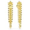 Boucles d’oreilles pendantes Idyllia, tailles variées, longues, blanches, plaquées or