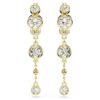 Boucles d’oreilles pendantes Imber, taille ronde, blanches, finition en métaux mélangés Boucles d’oreilles pendantes Imber, taille ronde, blanches, finition en métaux mélangés