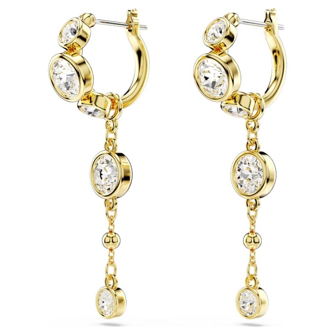 Boucles d’oreilles pendantes Imber, taille ronde, blanches, finition en métaux mélangés Boucles d’oreilles pendantes Imber, taille ronde, blanches, finition en métaux mélangés