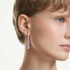 Boucles d’oreilles pendantes Matrix à dégradé de tailles rondes, multicolores, plaquées rhodium Boucles d’oreilles pendantes Matrix à dégradé de tailles rondes, multicolores, plaquées rhodium