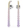 Boucles d’oreilles pendantes Matrix à dégradé de tailles rondes, multicolores, plaquées rhodium Boucles d’oreilles pendantes Matrix à dégradé de tailles rondes, multicolores, plaquées rhodium