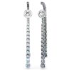 Boucles d’oreilles pendantes Matrix à gradation de tailles rondes, multicolores, plaquées ruthénium Boucles d’oreilles pendantes Matrix à gradation de tailles rondes, multicolores, plaquées ruthénium