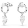Boucles d’oreilles pendantes Mesmera, tailles variées, blanches, plaquées rhodium Boucles d’oreilles pendantes Mesmera, tailles variées, blanches, plaquées rhodium