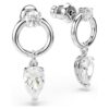 Boucles d’oreilles pendantes Mesmera, tailles variées, blanches, plaquées rhodium Boucles d’oreilles pendantes Mesmera, tailles variées, blanches, plaquées rhodium
