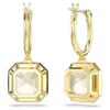 Boucles d’oreilles pendantes Millenia, taille carrée, couleur caramel, plaquées or Boucles d’oreilles pendantes Millenia, taille carrée, couleur caramel, plaquées or