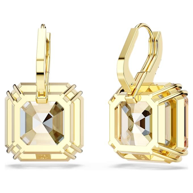 Boucles d’oreilles pendantes Millenia, tailles variées, couleur caramel, plaquées or Boucles d’oreilles pendantes Millenia, tailles variées, couleur caramel, plaquées or