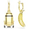 Boucles d’oreilles pendantes Minions Stuart et Banane, pavé, mini, multicolores, plaqué or Boucles d’oreilles pendantes Minions Stuart et Banane, pavé, mini, multicolores, plaqué or