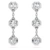 Boucles d’oreilles pendantes octogonales avec diamants synthétiques 0,6 ct au total, forme ronde, argent sterling Boucles d’oreilles pendantes octogonales avec diamants synthétiques 0,6 ct au total, forme ronde, argent sterling
