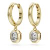Boucles d’oreilles pendantes octogonales avec diamants synthétiques, 1,0 ct au total, forme octogonale, or jaune 14 carats Boucles d’oreilles pendantes octogonales avec diamants synthétiques, 1,0 ct au total, forme octogonale, or jaune 14 carats