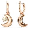 Boucles d’oreilles pendantes Sublima en perles de cristal, design asymétrique, lune, multicolores, plaquées or rose Boucles d’oreilles pendantes Sublima en perles de cristal, design asymétrique, lune, multicolores, plaquées or rose