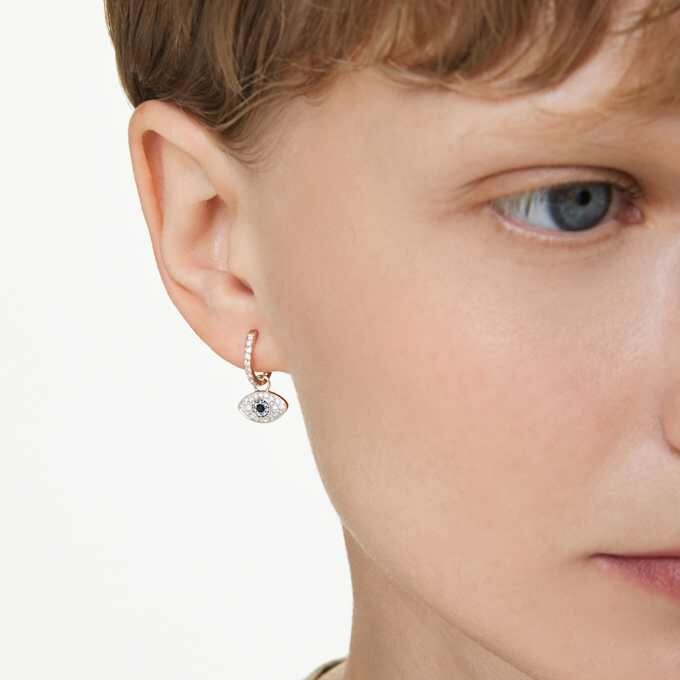 Boucles d’oreilles pendantes Symbolica « Eye », multicolores, plaquées or rose Boucles d’oreilles pendantes Symbolica « Eye », multicolores, plaquées or rose