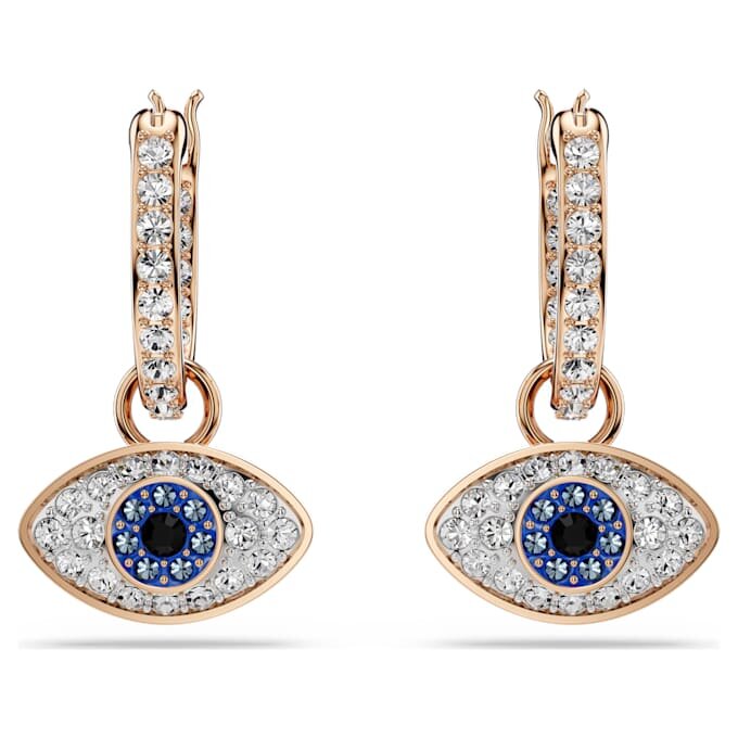 Boucles d’oreilles pendantes Symbolica « Eye », multicolores, plaquées or rose Boucles d’oreilles pendantes Symbolica « Eye », multicolores, plaquées or rose