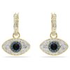 Boucles d’oreilles pendantes Symbolica « Œil maléfique », bleues, plaquées or Boucles d’oreilles pendantes Symbolica « Œil maléfique », bleues, plaquées or