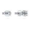 Boucles d’oreilles solitaires Eternity avec diamants synthétiques, 1 ct au total, forme ronde, or blanc 14 carats Boucles d’oreilles solitaires Eternity avec diamants synthétiques, 1 ct au total, forme ronde, or blanc 14 carats
