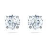Boucles d’oreilles solitaires Eternity, diamants synthétiques, 2 carats au total, forme ronde, or blanc 14 carats Boucles d’oreilles solitaires Eternity, diamants synthétiques, 2 carats au total, forme ronde, or blanc 14 carats