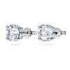 Boucles d’oreilles solitaires Eternity, diamants synthétiques, 2 carats au total, forme ronde, or blanc 14 carats Boucles d’oreilles solitaires Eternity, diamants synthétiques, 2 carats au total, forme ronde, or blanc 14 carats