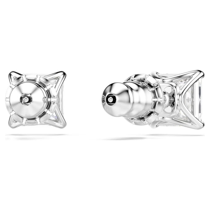 Boucles d’oreilles Stilla Attract, taille carrée, blanches, plaquées rhodium Boucles d’oreilles Stilla Attract, taille carrée, blanches, plaquées rhodium
