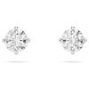 Boucles d’oreilles Stilla Attract, taille ronde, blanches, plaquées rhodium Boucles d’oreilles Stilla Attract, taille ronde, blanches, plaquées rhodium
