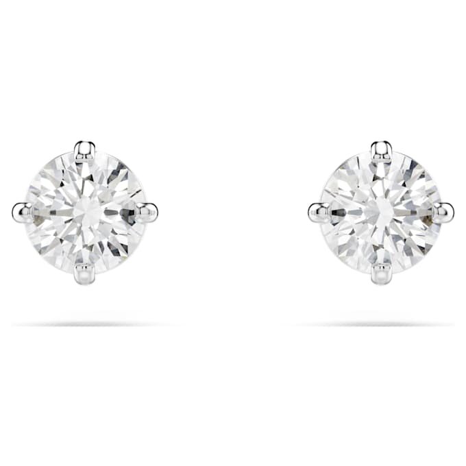 Boucles d’oreilles Stilla Attract, taille ronde, blanches, plaquées rhodium Boucles d’oreilles Stilla Attract, taille ronde, blanches, plaquées rhodium