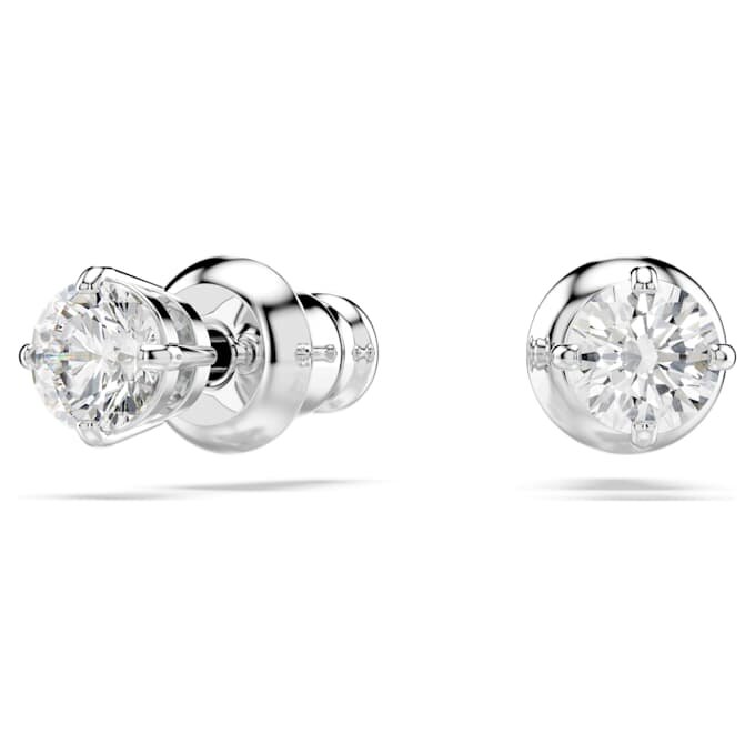 Boucles d’oreilles Stilla Attract, taille ronde, blanches, plaquées rhodium Boucles d’oreilles Stilla Attract, taille ronde, blanches, plaquées rhodium