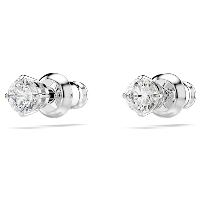 Boucles d’oreilles Stilla Attract, taille ronde, blanches, plaquées rhodium Boucles d’oreilles Stilla Attract, taille ronde, blanches, plaquées rhodium