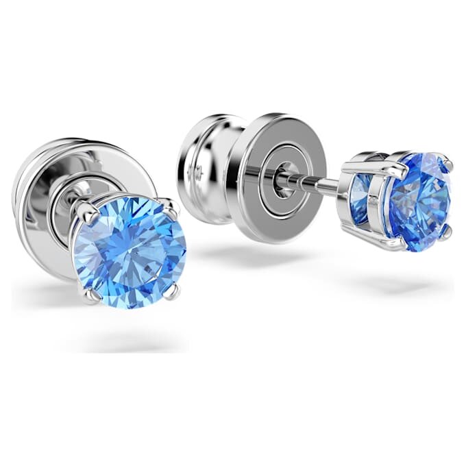 Boucles d’oreilles Stilla Attract, taille ronde, bleues, plaquées rhodium Boucles d’oreilles Stilla Attract, taille ronde, bleues, plaquées rhodium
