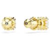 Boucles d’oreilles Stilla à tige, taille ronde, blanches, plaquées or Boucles d’oreilles Stilla à tige, taille ronde, blanches, plaquées or