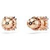 Boucles d’oreilles Stilla à tige, taille ronde, blanches, plaquées or rose Boucles d’oreilles Stilla à tige, taille ronde, blanches, plaquées or rose