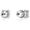 Boucles d’oreilles Stilla à tige, taille ronde, blanches, plaquées rhodium Boucles d’oreilles Stilla à tige, taille ronde, blanches, plaquées rhodium