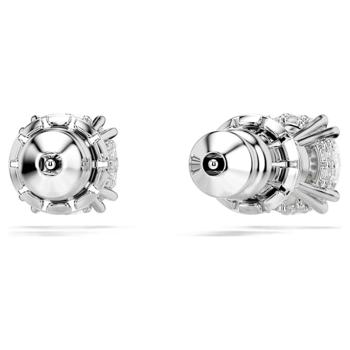 Boucles d’oreilles Stilla à tige, taille ronde, blanches, plaquées rhodium Boucles d’oreilles Stilla à tige, taille ronde, blanches, plaquées rhodium