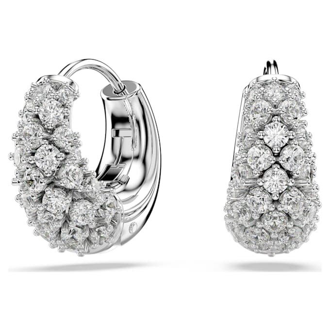 Boucles d’oreilles Sublima blanches, plaquées rhodium Boucles d’oreilles Sublima blanches, plaquées rhodium