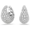 Boucles d’oreilles Sublima, grandes, blanches, plaquées rhodium Boucles d’oreilles Sublima, grandes, blanches, plaquées rhodium