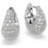 Boucles d’oreilles Sublima, grandes, blanches, plaquées rhodium Boucles d’oreilles Sublima, grandes, blanches, plaquées rhodium