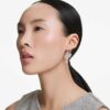 Boucles d’oreilles « Swan » : cygne, blanc, plaqué rhodium Boucles d’oreilles « Swan » : cygne, blanc, plaqué rhodium