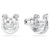 Boucles d’oreilles Symbolica, taille ronde, pavé, fer à cheval, bleu, plaqué rhodium Boucles d’oreilles Symbolica, taille ronde, pavé, fer à cheval, bleu, plaqué rhodium