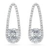 Boucles d’oreilles « tennis » octogonales, diamants synthétiques 7,95 ct au total, formes variées, or blanc 18 carats Boucles d’oreilles « tennis » octogonales, diamants synthétiques 7,95 ct au total, formes variées, or blanc 18 carats