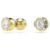 Boucles d’oreilles à tige Imber, taille ronde, blanches, plaquées or Boucles d’oreilles à tige Imber, taille ronde, blanches, plaquées or