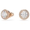 Boucles d’oreilles Una Angelic, taille ronde, pavé, blancs, plaqués or rose Boucles d’oreilles Una Angelic, taille ronde, pavé, blancs, plaqués or rose