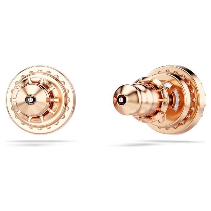 Boucles d’oreilles Una Angelic, taille ronde, pavé, blancs, plaqués or rose Boucles d’oreilles Una Angelic, taille ronde, pavé, blancs, plaqués or rose